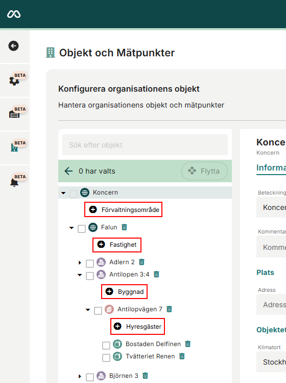 Lägg till objekt AdminPanel