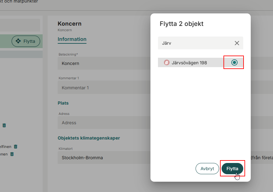 Flytta Objekt2 AdminPanel