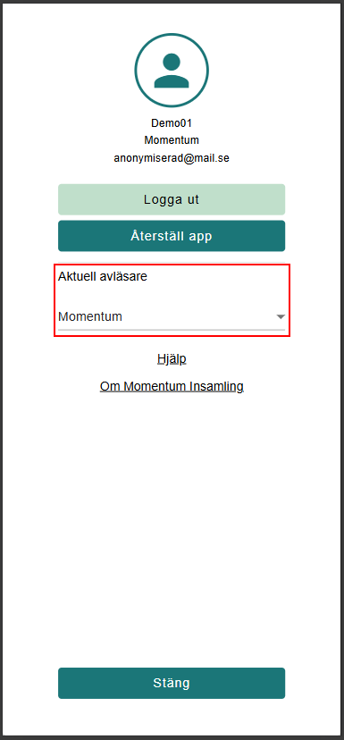 Aktuell avläsare