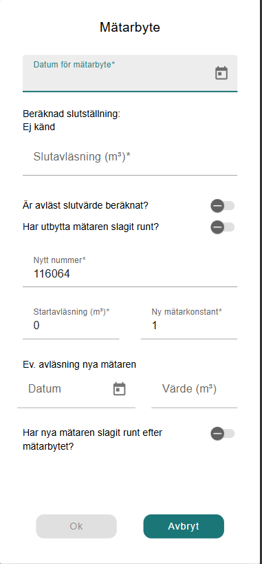 Mätarbyte