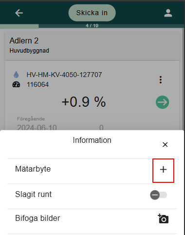Mätarbyte plustecken