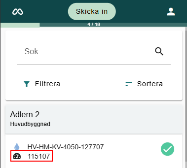 Mätare i app