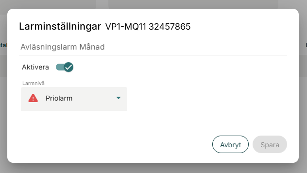 Objektsvy Larm