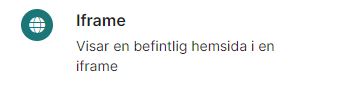 Ikon iframewidget
